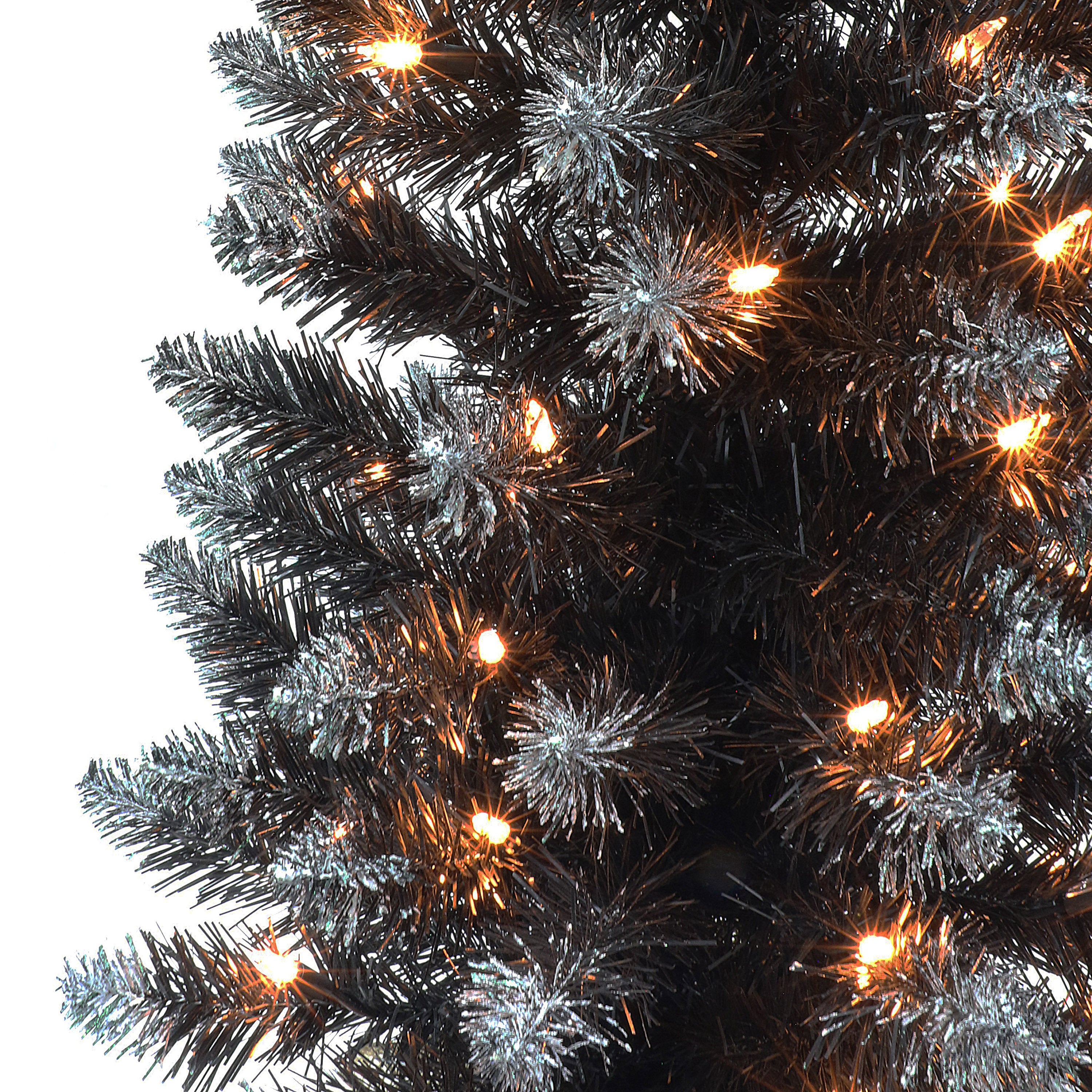 3ft Pre-lit Fashion Black Christmas Tree